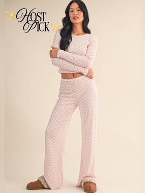 NWT Kimberly C Heart Pointelle Pyjamas Set